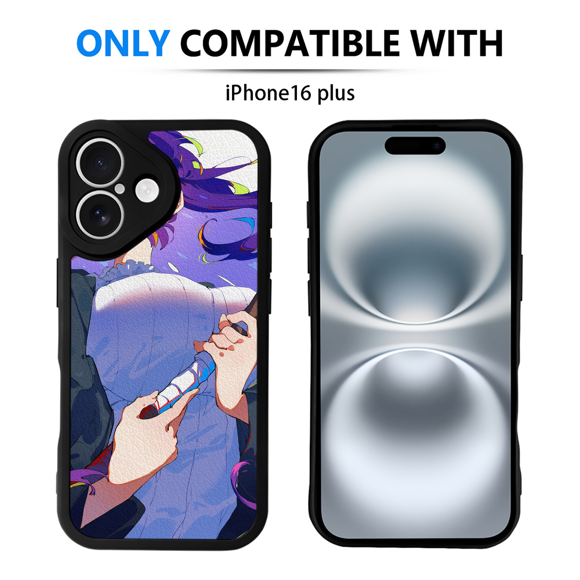 （画像用） 葬送のフリーレン Frieren 【iPhone 16シリーズ対応】シリコンスマホケース（レザー調） 材質：シリコン